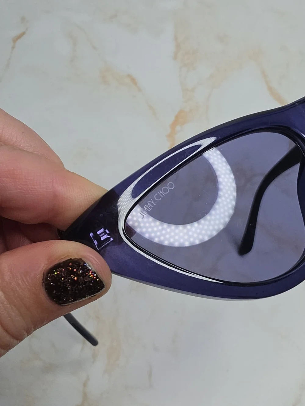 JIMMY CHOO X Sienna Miller sparks Purple cat-eye sunglasses New Without Case